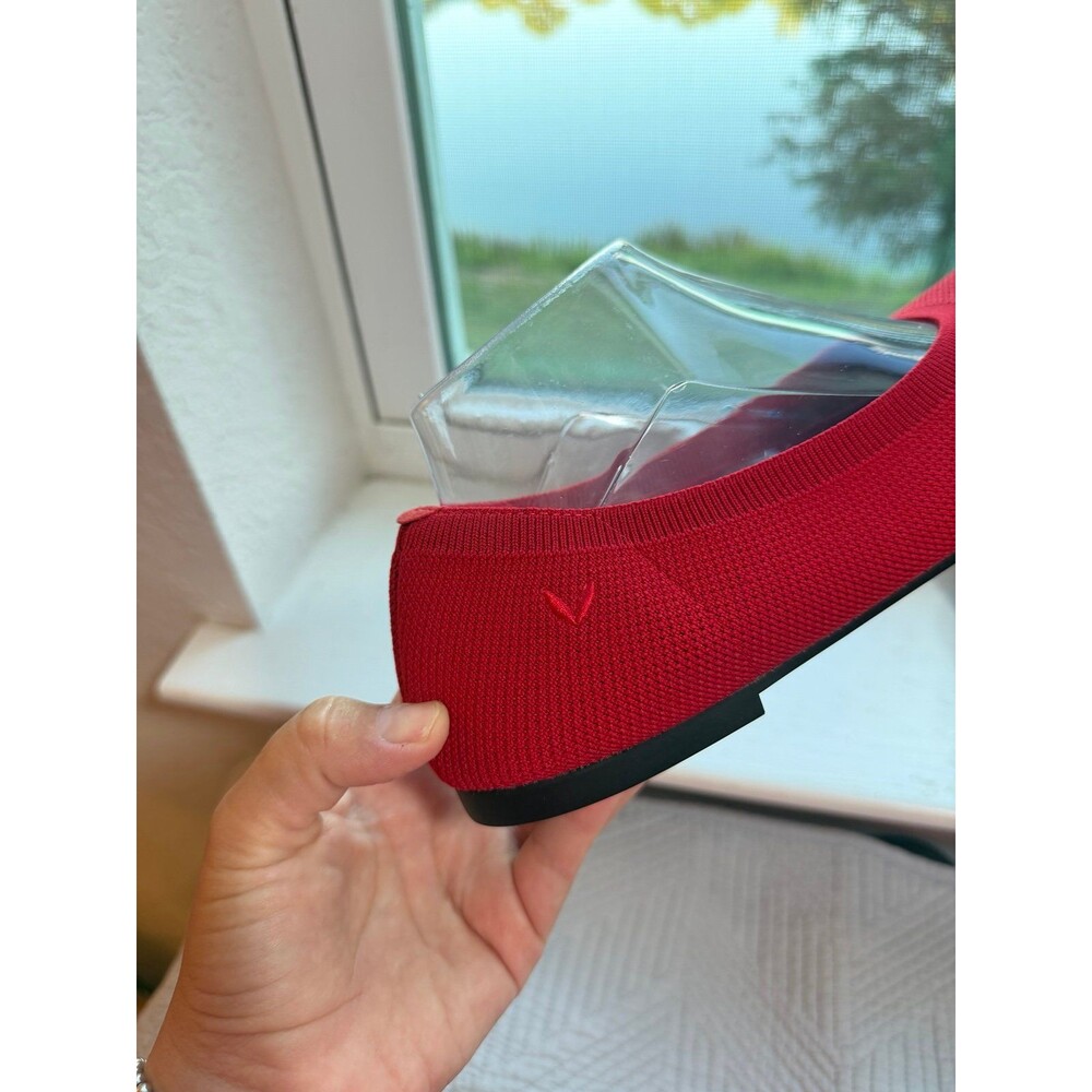 VIVAIA Round-Toe Flats (Claire) in Ruby Red Women’s Size 41.5 (US 11) - Picture 11 of 11
